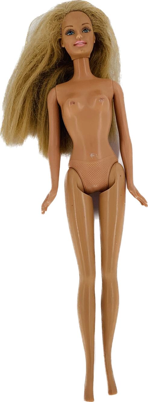 Vintage Mattel Barbie 1999 Blonde Hair Blue Eyes Nude Fashion Doll 11" OOAK TLC